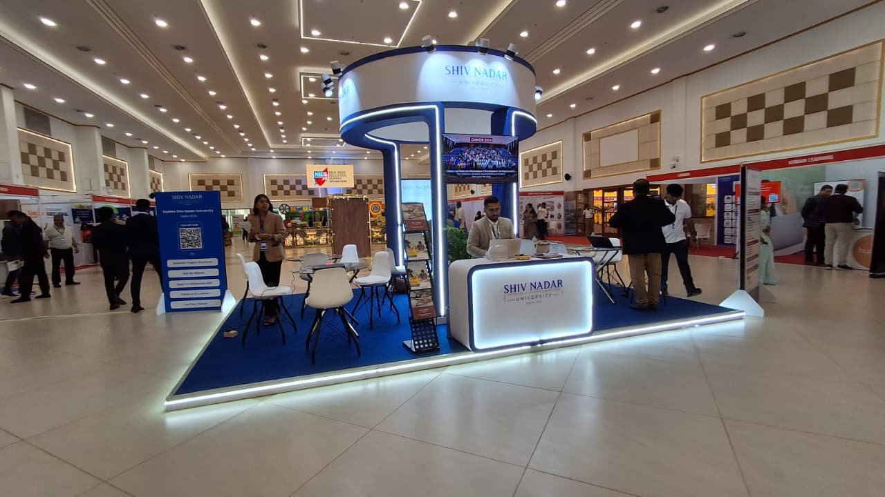 Shiv Nadar University Exhibition stall