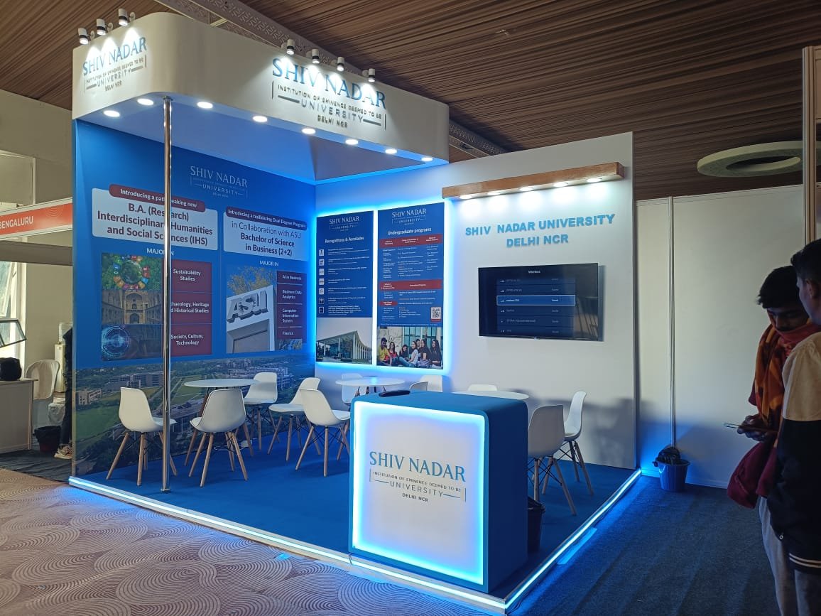 Shiv Nadar University Exhibition stall